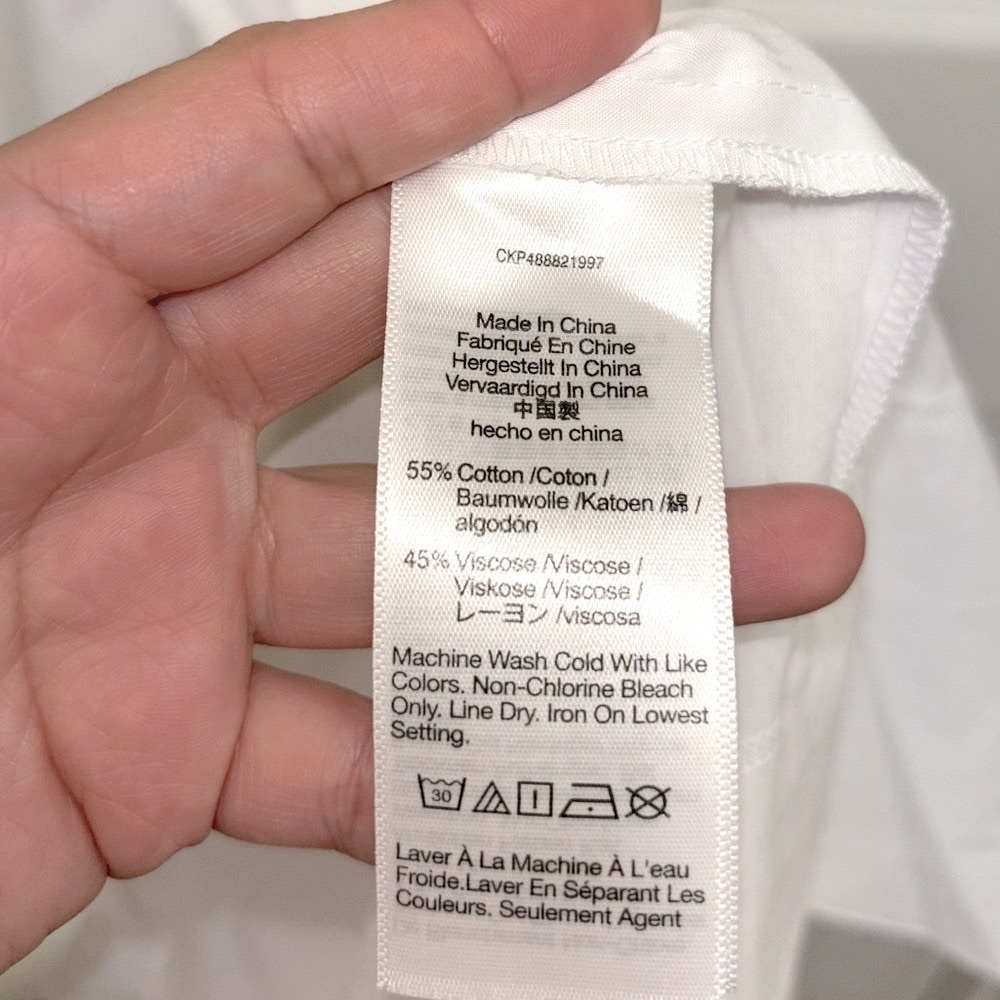 NWT Madewell Tie Waist Button Front Midi Dress in Poplin - Picture 10 of 10